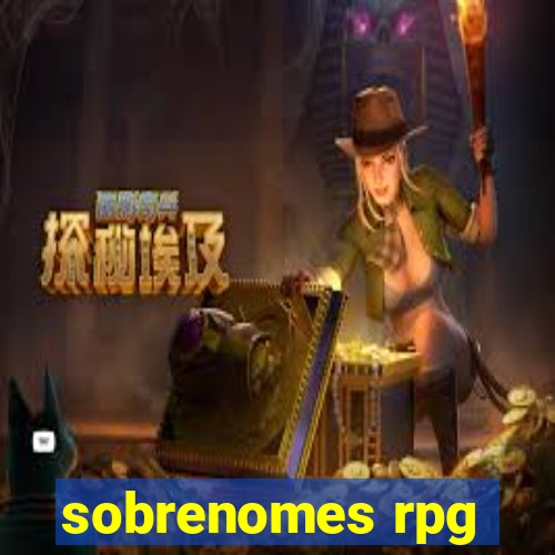 sobrenomes rpg